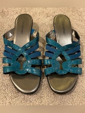 Catherines Wide Width Heeled Sandals